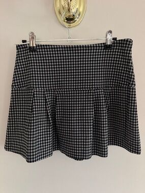 V&X Womens Plaid Pleated Mini Skirt